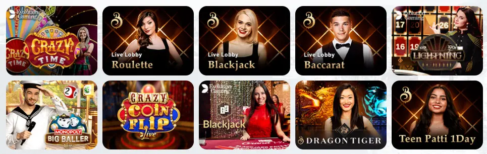 Jeux de casino en direct FeelingBet Casino