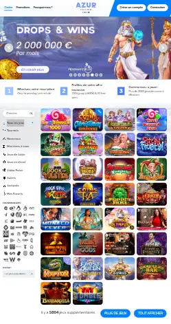 l'application et interface FEELINGBET CASINO